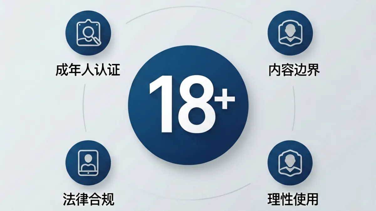 海角乱伦平台内容分级与年龄限制说明配图，用图标形式展示成年人认证与内容边界提示